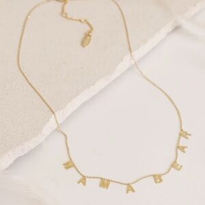 Serafina for Anthropologie “Mama Bear” Necklace | 14k Gold Plated Necklace